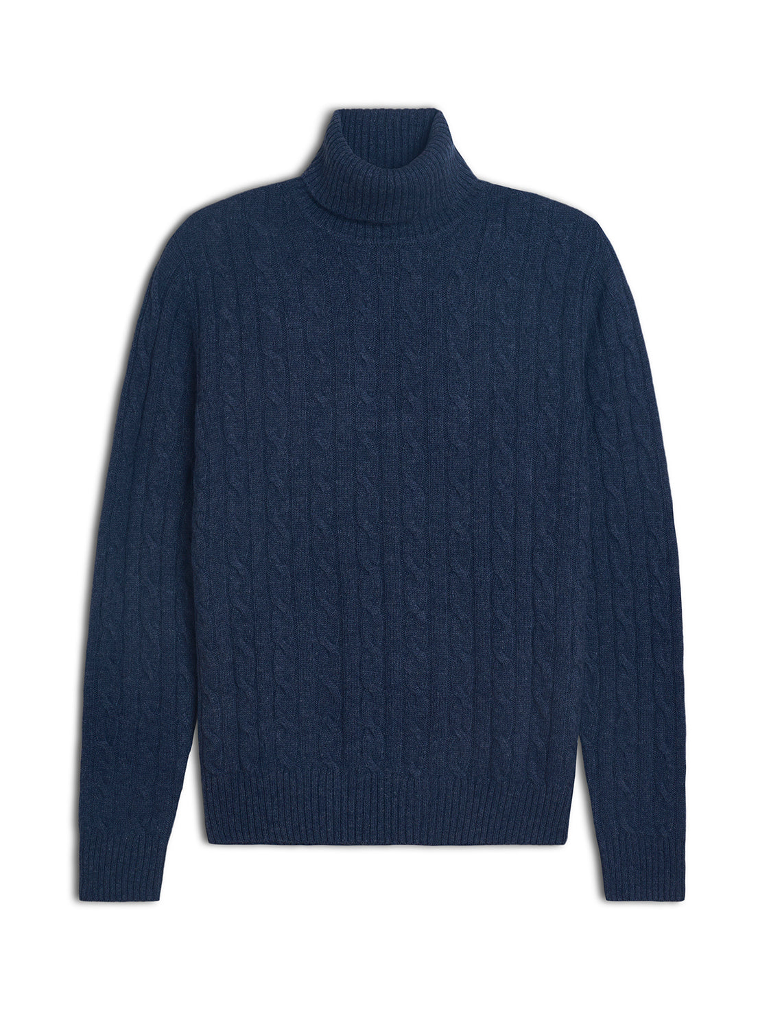 Dolcevita - uomo 4 fili treccia in puro cashmere.